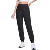 imageMAGCOMSEN Joggers for Women High Waisted Golf Pants Lightweight Hiking Pants Quick Dry Workout Running Athletic JoggersBlack