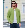 imageMAGCOMSEN Mens Bomber Jacket Lightweight Windbreaker Jackets Zip Up Windproof Jackets Casual Spring Fall Coat for GolfOlive Green