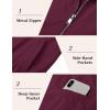 imageMAGCOMSEN Mens Bomber Jacket Lightweight Windbreaker Jackets Zip Up Windproof Jackets Casual Spring Fall Coat for GolfWine Red