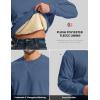 imageMAGCOMSEN Mens Crewneck Sweatshirt Sherpa Lined Casual Fleece Pullover Long Sleeve Warm Heavyweight Cotton SweatShirtsGrayblue