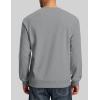 imageMAGCOMSEN Mens Crewneck Sweatshirt Sherpa Lined Casual Fleece Pullover Long Sleeve Warm Heavyweight Cotton SweatShirtsLightgray