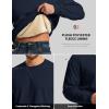 imageMAGCOMSEN Mens Crewneck Sweatshirt Sherpa Lined Casual Fleece Pullover Long Sleeve Warm Heavyweight Cotton SweatShirtsNavy