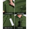 imageMAGCOMSEN Mens Fishing Shirts UPF 50 Short Sleeve Sun Protection Shirts Quick Dry Cooling Button Down Shirt Hiking SafariArmy Green