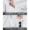 imageMAGCOMSEN Mens Fishing Shirts UPF 50 Short Sleeve Sun Protection Shirts Quick Dry Cooling Button Down Shirt Hiking SafariWhite