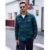 imageMAGCOMSEN Mens Flannel Shirts Long Sleeve Quilted Lined Button Down Plaid Flannel Jacket Heavyweight Warm Winter CoatGreen