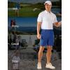 imageMAGCOMSEN Mens Golf Shorts 7quot Quick Dry Lightweight Stretch Casual Shorts with 6 Pockets Dress Work HikingBlue Grey
