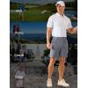 imageMAGCOMSEN Mens Golf Shorts 7quot Quick Dry Lightweight Stretch Casual Shorts with 6 Pockets Dress Work HikingLight Grey