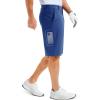 imageMAGCOMSEN Mens Golf Shorts with 6 Pockets 11 inch Inseam Quick Dry Stretch Casual Work Dress Hiking Shorts for MenBlue Grey