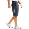 imageMAGCOMSEN Mens Golf Shorts with 6 Pockets 11 inch Inseam Quick Dry Stretch Casual Work Dress Hiking Shorts for MenDark Grey
