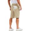 imageMAGCOMSEN Mens Golf Shorts with 6 Pockets 11 inch Inseam Quick Dry Stretch Casual Work Dress Hiking Shorts for MenKhaki