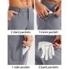 imageMAGCOMSEN Mens Golf Shorts with 6 Pockets 11 inch Inseam Quick Dry Stretch Casual Work Dress Hiking Shorts for MenLight Grey