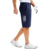 imageMAGCOMSEN Mens Golf Shorts with 6 Pockets 11 inch Inseam Quick Dry Stretch Casual Work Dress Hiking Shorts for MenNavy