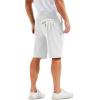 imageMAGCOMSEN Mens Golf Shorts with 6 Pockets 11 inch Inseam Quick Dry Stretch Casual Work Dress Hiking Shorts for MenWhite