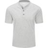 imageMAGCOMSEN Mens Henley Short Sleeve Shirt Cotton Lightweight 3 Button Tops Vintage Casual Summer Shirt Soft FashionBeigecotton Blend