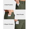 imageMAGCOMSEN Mens Hiking Cargo Shorts Quick Dry Lightweight 9quot Golf Shorts Summer Casual Work Outdoor with 5 Zipper PocketsArmy Green