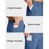 imageMAGCOMSEN Mens Hiking Cargo Shorts Quick Dry Lightweight 9quot Golf Shorts Summer Casual Work Outdoor with 5 Zipper PocketsBlue Grey