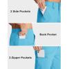 imageMAGCOMSEN Mens Hiking Cargo Shorts Quick Dry Lightweight 9quot Golf Shorts Summer Casual Work Outdoor with 5 Zipper PocketsIce Blue