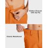 imageMAGCOMSEN Mens Hiking Cargo Shorts Quick Dry Lightweight 9quot Golf Shorts Summer Casual Work Outdoor with 5 Zipper PocketsOrange