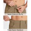 imageMAGCOMSEN Mens Hiking Shorts 5 Pockets Ripstop Quick Dry Summer Athletic Shorts for Workout Hiking CyclingKhaki