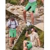 imageMAGCOMSEN Mens Hiking Shorts 5 Pockets Ripstop Quick Dry Summer Athletic Shorts for Workout Hiking CyclingMint Green