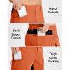 imageMAGCOMSEN Mens Hiking Shorts 5 Pockets Ripstop Quick Dry Summer Athletic Shorts for Workout Hiking CyclingOrange