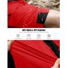 imageMAGCOMSEN Mens Hiking Shorts 5 Pockets Ripstop Quick Dry Summer Athletic Shorts for Workout Hiking CyclingTomato Red