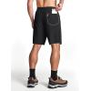 imageMAGCOMSEN Mens Hiking Shorts 9quot Quick Dry Lightweight Running Shorts with Zipper Pockets for Workout Athletic Sport1black