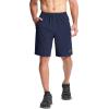 imageMAGCOMSEN Mens Hiking Shorts 9quot Quick Dry Lightweight Running Shorts with Zipper Pockets for Workout Athletic Sport2navy