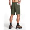 imageMAGCOMSEN Mens Hiking Shorts 9quot Quick Dry Lightweight Running Shorts with Zipper Pockets for Workout Athletic SportArmy Green