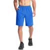 imageMAGCOMSEN Mens Hiking Shorts 9quot Quick Dry Lightweight Running Shorts with Zipper Pockets for Workout Athletic SportBright Blue