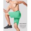 imageMAGCOMSEN Mens Hiking Shorts 9quot Quick Dry Lightweight Running Shorts with Zipper Pockets for Workout Athletic SportMint Green