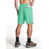 imageMAGCOMSEN Mens Hiking Shorts 9quot Quick Dry Lightweight Running Shorts with Zipper Pockets for Workout Athletic SportMint Green