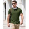 imageMAGCOMSEN Mens Pocket T Shirts Cooling UPF 50 Summer Tee Shirt Short Sleeve Crewneck Tee Cotton Lightweight Casual TShirtArmy Green