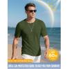 imageMAGCOMSEN Mens Pocket T Shirts Cooling UPF 50 Summer Tee Shirt Short Sleeve Crewneck Tee Cotton Lightweight Casual TShirtArmy Green
