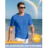 imageMAGCOMSEN Mens Pocket T Shirts Cooling UPF 50 Summer Tee Shirt Short Sleeve Crewneck Tee Cotton Lightweight Casual TShirtAzure
