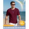 imageMAGCOMSEN Mens Pocket T Shirts Cooling UPF 50 Summer Tee Shirt Short Sleeve Crewneck Tee Cotton Lightweight Casual TShirtBurgundy
