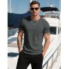 imageMAGCOMSEN Mens Pocket T Shirts Cooling UPF 50 Summer Tee Shirt Short Sleeve Crewneck Tee Cotton Lightweight Casual TShirtGray