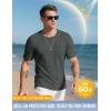 imageMAGCOMSEN Mens Pocket T Shirts Cooling UPF 50 Summer Tee Shirt Short Sleeve Crewneck Tee Cotton Lightweight Casual TShirtGray