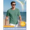 imageMAGCOMSEN Mens Pocket T Shirts Cooling UPF 50 Summer Tee Shirt Short Sleeve Crewneck Tee Cotton Lightweight Casual TShirtGray Green