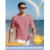 imageMAGCOMSEN Mens Pocket T Shirts Cooling UPF 50 Summer Tee Shirt Short Sleeve Crewneck Tee Cotton Lightweight Casual TShirtGray Pink