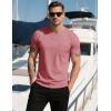 imageMAGCOMSEN Mens Pocket T Shirts Cooling UPF 50 Summer Tee Shirt Short Sleeve Crewneck Tee Cotton Lightweight Casual TShirtGray Pink