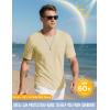 imageMAGCOMSEN Mens Pocket T Shirts Cooling UPF 50 Summer Tee Shirt Short Sleeve Crewneck Tee Cotton Lightweight Casual TShirtLight Apricot