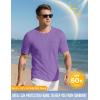 imageMAGCOMSEN Mens Pocket T Shirts Cooling UPF 50 Summer Tee Shirt Short Sleeve Crewneck Tee Cotton Lightweight Casual TShirtLight Purple