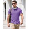imageMAGCOMSEN Mens Pocket T Shirts Cooling UPF 50 Summer Tee Shirt Short Sleeve Crewneck Tee Cotton Lightweight Casual TShirtLight Purple