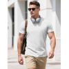imageMAGCOMSEN Mens Pocket T Shirts Cooling UPF 50 Summer Tee Shirt Short Sleeve Crewneck Tee Cotton Lightweight Casual TShirtWhite