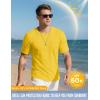 imageMAGCOMSEN Mens Pocket T Shirts Cooling UPF 50 Summer Tee Shirt Short Sleeve Crewneck Tee Cotton Lightweight Casual TShirtYellow