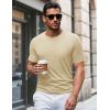 imageMAGCOMSEN Mens Pocket T Shirts Short Sleeve Cotton Moisture Wicking Plain Tshirts Casual Lightweight Summer Basic TeesApricotcotton