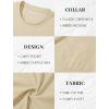 imageMAGCOMSEN Mens Pocket T Shirts Short Sleeve Cotton Moisture Wicking Plain Tshirts Casual Lightweight Summer Basic TeesApricotcotton