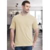 imageMAGCOMSEN Mens Pocket T Shirts Short Sleeve Cotton Moisture Wicking Plain Tshirts Casual Lightweight Summer Basic TeesApricotcotton