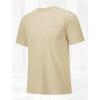 imageMAGCOMSEN Mens Pocket T Shirts Short Sleeve Cotton Moisture Wicking Plain Tshirts Casual Lightweight Summer Basic TeesApricotcotton